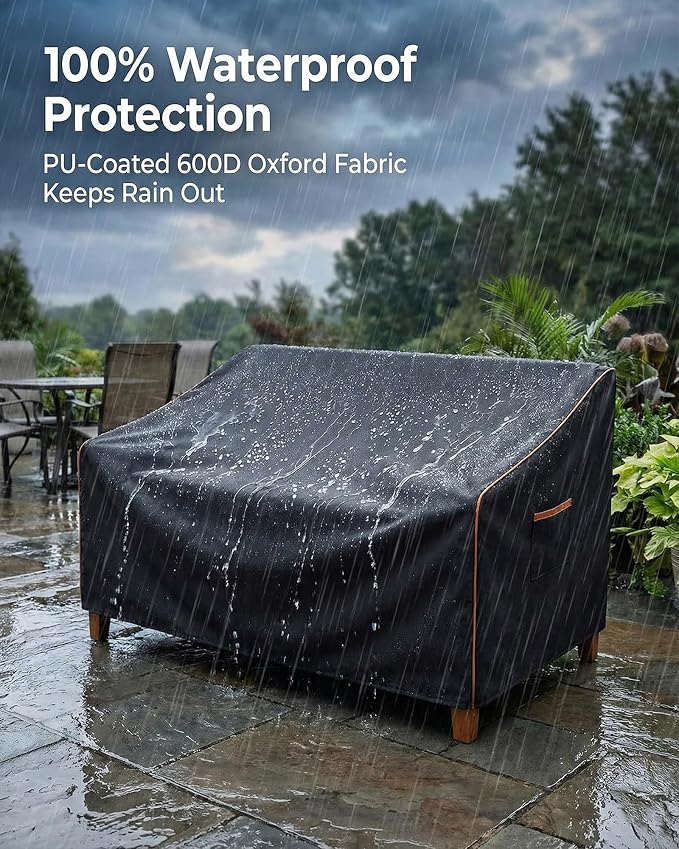 Outdoor Sofa Cover, Waterproof Patio Furniture Cover 60W x 42D x 33H inches - Image 5