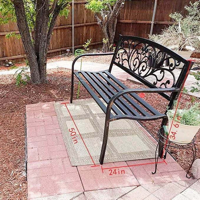 Garden Bench Outdoor Bench Patio Bench - Image 3