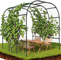 Tall Garden Arch Trellis for Climbing Plants, 88in Tall Metal Plant Support by UrGROWA
