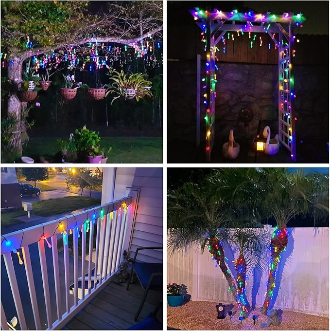 JMEXSUSS 2 Pack Solar String Lights Outdoor Waterproof, Total 41.6FT 60 LED - Image 2