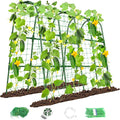 Cucumber Trellis for Raised Bed, U-Shape Garden Trellis for Climbing Plants by MYMULIKEHOME