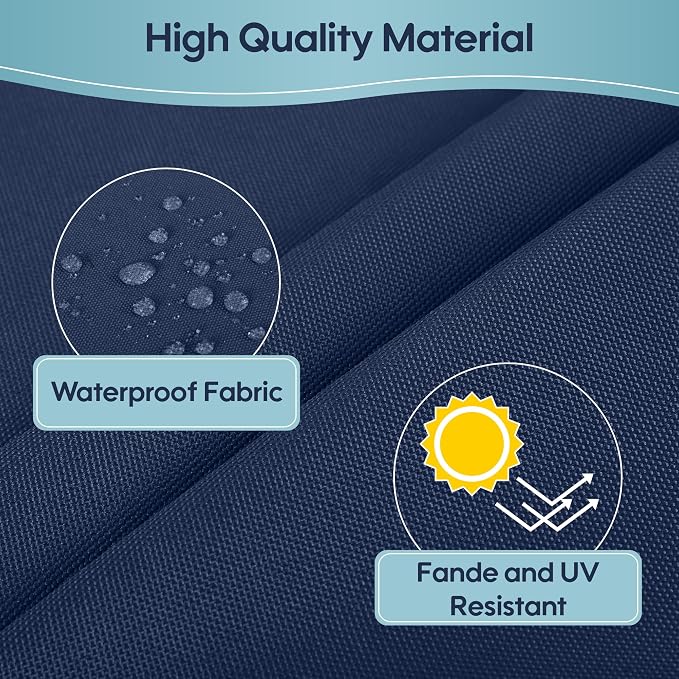 Only choice Outdoor Chaise Lounge Cushion Set of 2, Replacement Seat Cushion - Image 4