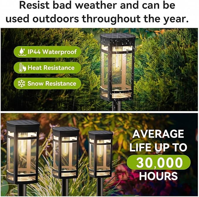 EXCMARK 12 Pack Solar Lights Outdoor Waterproof - Image 5