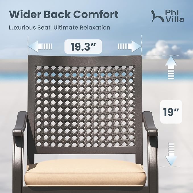 PHI VILLA 9 Pieces Outdoor Dining Set - Image 4