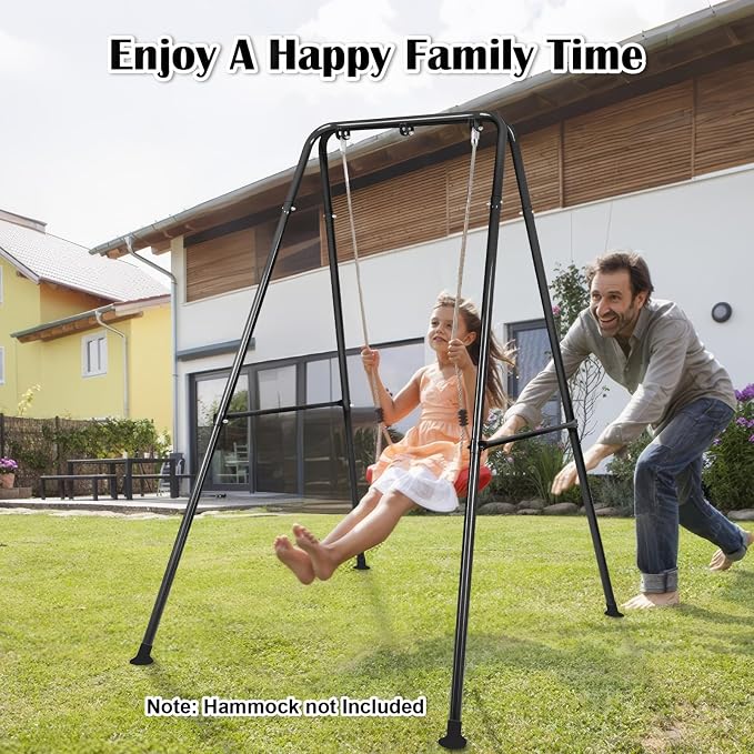 Hammock Chair Stand, Heavy-Duty A-Frame Metal Swing Stand - Image 7