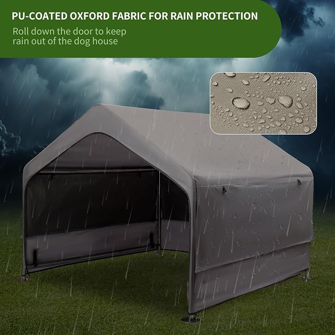 Summertrail Dog House Outside, Dog Tent Outdoor, Dog Shade Shelter Doghouse - Image 3