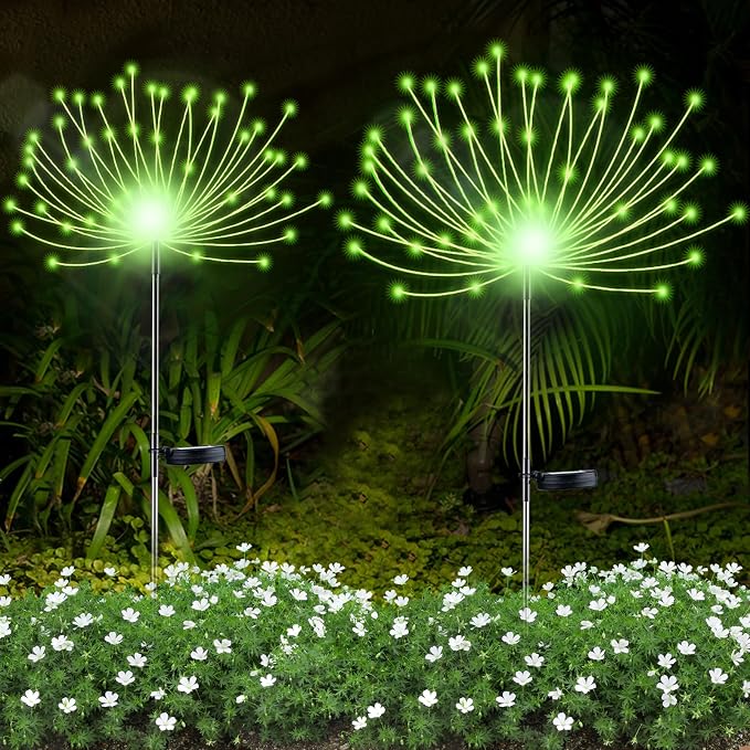 YOTOZU 2 PCS Solar Firework Light, Outdoor Solar Garden Decorative Lights 120 by YOTOZU