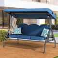 3 Seat Outdoor Porch Patio Swing by zzw