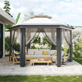 13' x 13' Pop-Up Gazebo, Hexagonal Canopy Shelter by PhoenixCrest