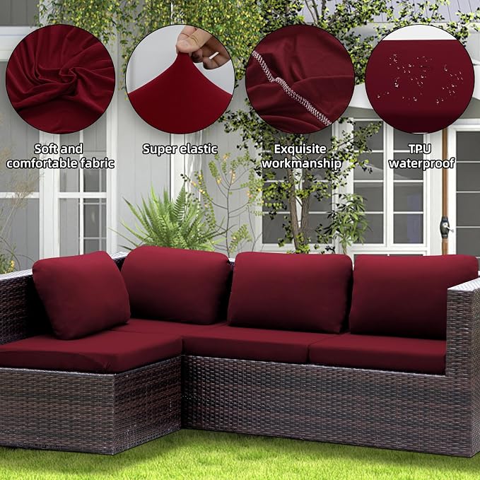 Outdoor Cushion Covers Set, Replacement - Image 4