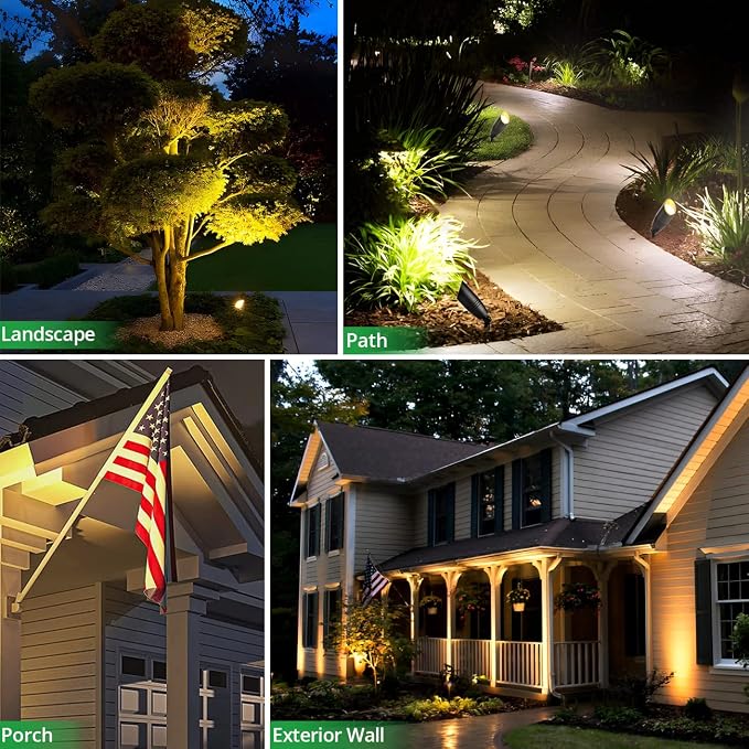 wowlite Landscape Spotlights Outdoor, 12V Low Voltage Landscape Lighting Fixture - Image 6