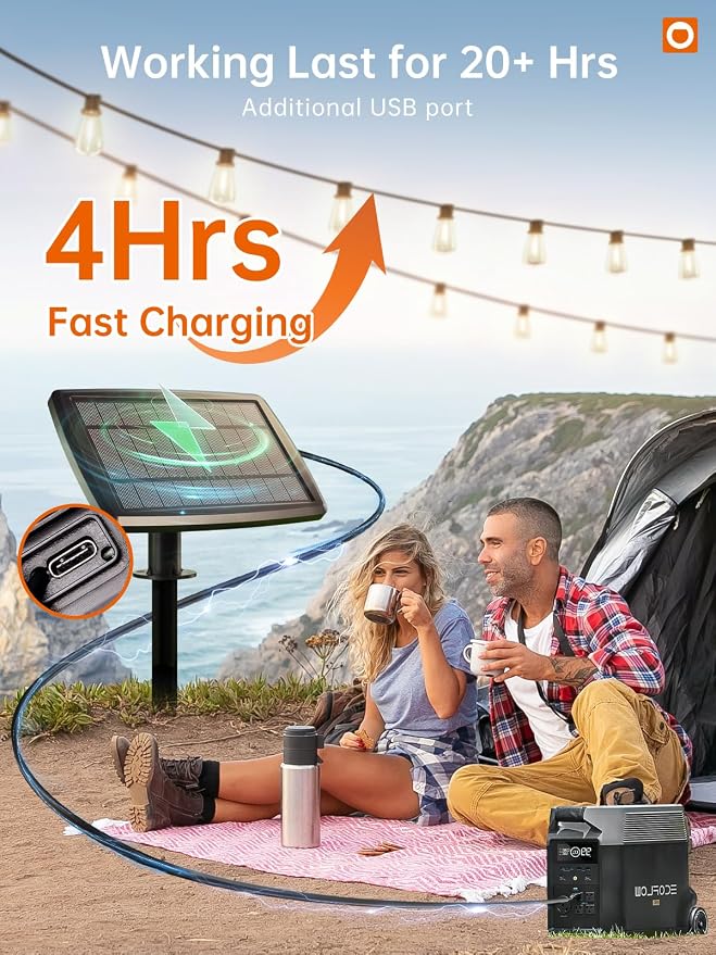 addlon 78FT Solar String Lights Outdoor, Waterproof Solar Powered Outside Lights - Image 3