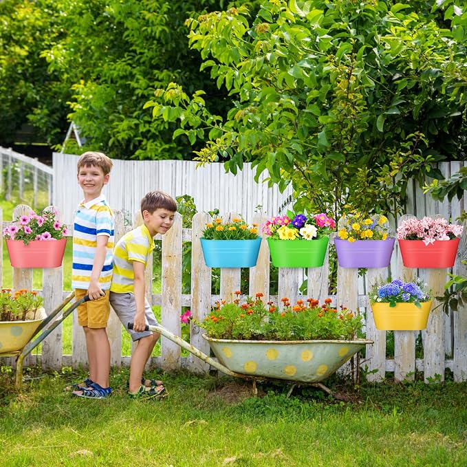 MADHOLLY Railing Planter with Drainage Holes - Image 2