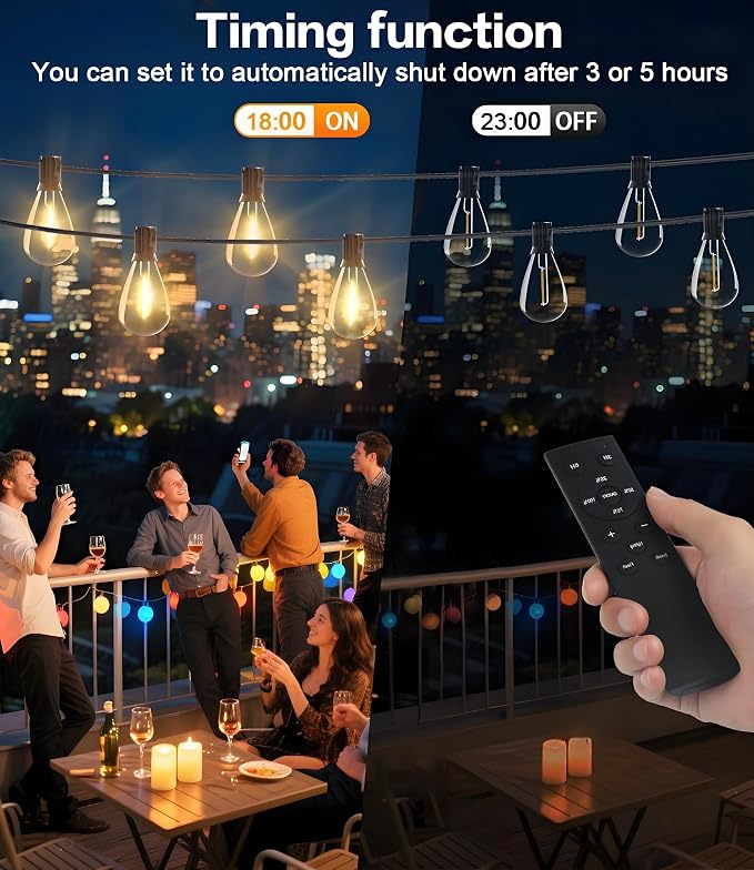 Tenmiro 200FT LED Outdoor String Lights - Image 4