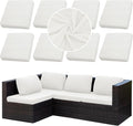 Outdoor Cushion Covers Set, Replacement by SUKAIKEQA