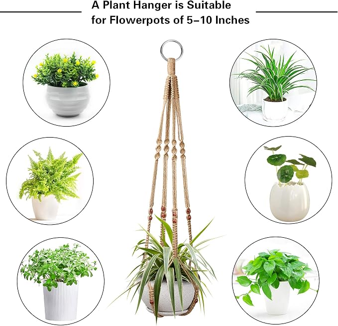 Augshy 2 Pcs Plant Hangers Hanging Plant Holder - Image 4