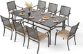PHI VILLA 9 Pieces Outdoor Dining Set by PHIVILLAThepioneerofcomfortablehouseholdsupplies