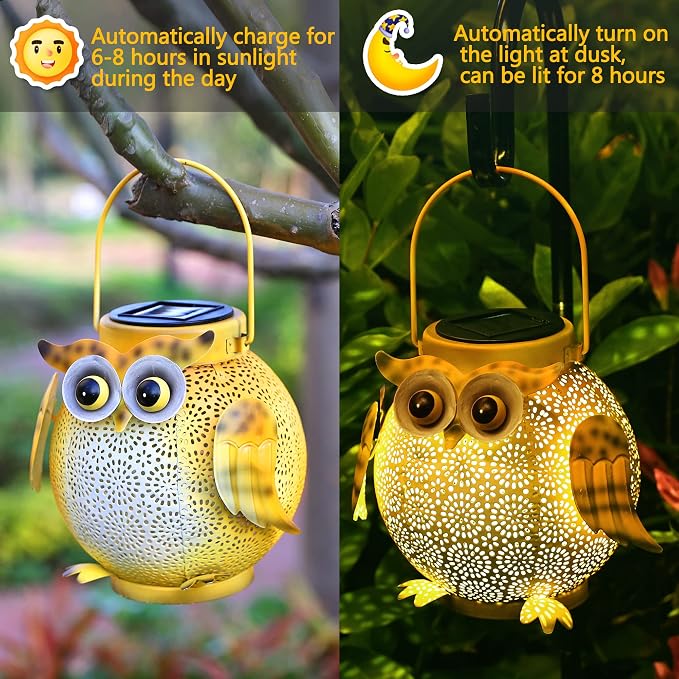 2 Pack Hanging Solar Lanterns - Image 4