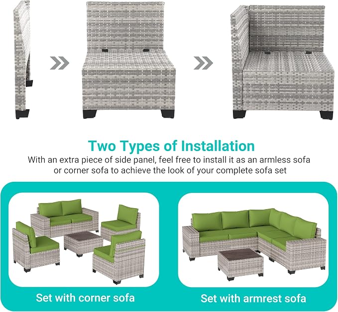 9-Piece Outdoor Patio Furniture Set - Image 3