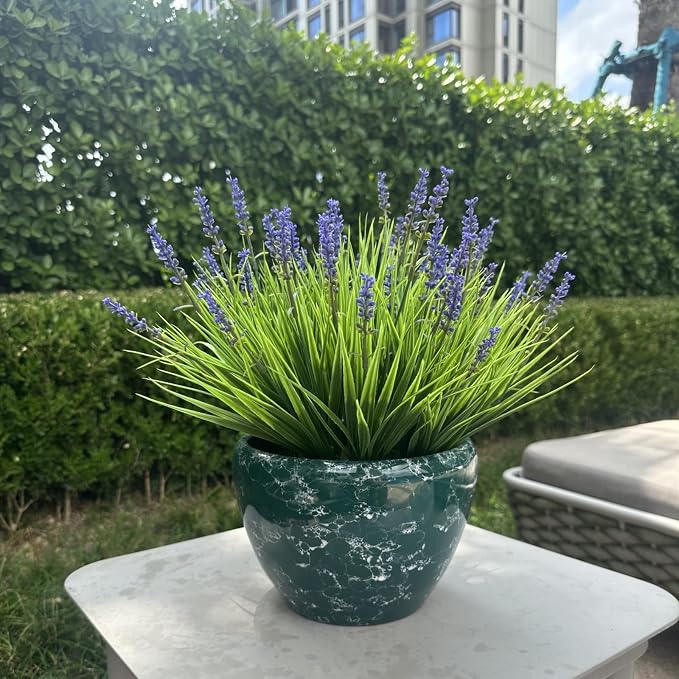 alyptus Artificial Flowers for Outdoors 24 Bundles Fake Monkey Grass Plants - Image 4