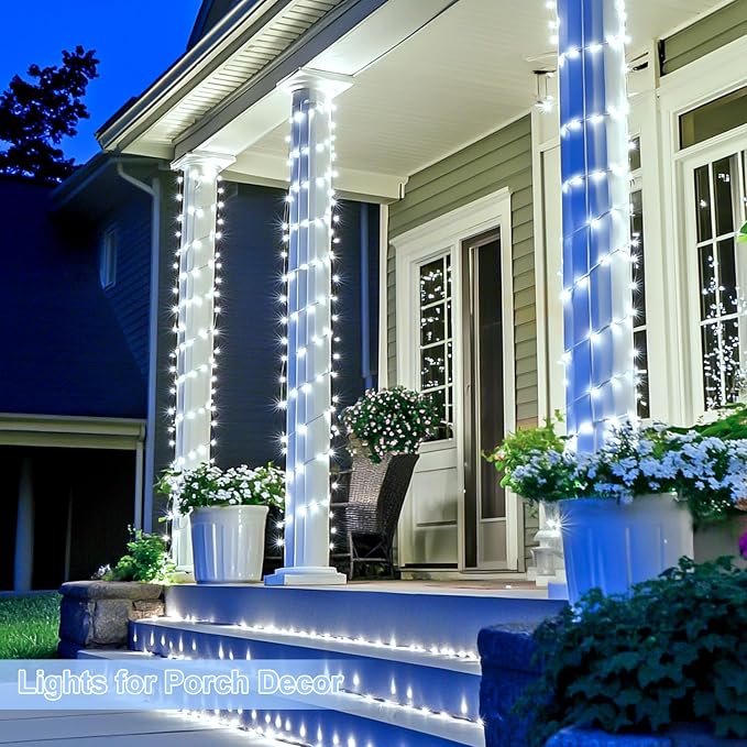 JMEXSUSS 800 LED White Christmas String Lights Outdoor, String Twinkle Lights - Image 5