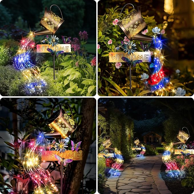 Solar Watering Can Light, Solar Lights Outdoor Decor, Garden Decor Lights - Image 6
