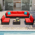 Shintenchi 7 Pieces Patio Furniture Sets Outdoor All-Weather Sectional Patio by Shintenchi