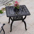 C/G Outdoor Side Tables, Cast Aluminum Patio End Tables, Anti-Rust Coffee Table by C%2FG+patio+casa