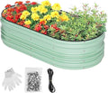 WORKPRO 4x2x1ft Galvanized Raised Garden Bed Set, Rust & Corrosion Protection by WORKPRO
