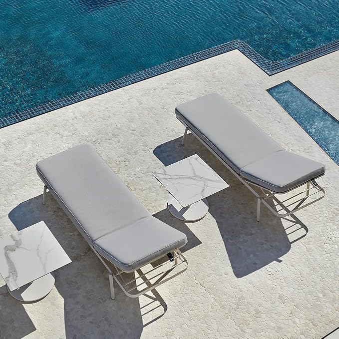 Sundale Outdoor Olefin Chaise Lounge Cushion, Water-Resistant Patio Lounge - Image 8