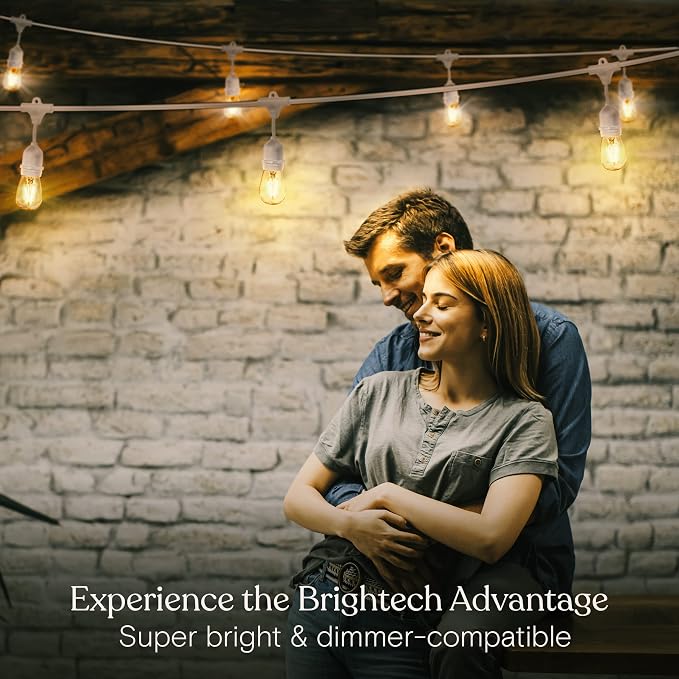 Brightech Ambience Pro Waterproof LED Outdoor String Lights, 48 Ft, Dimmable - Image 5