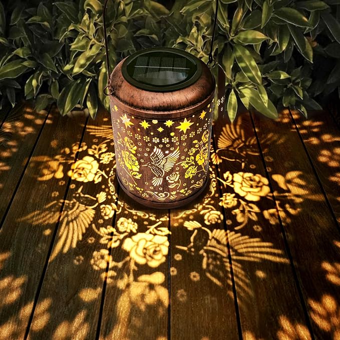 Birthday Gifts for Women Mom Grandma Solar Lanterns Outdoor Waterproof by Diinor