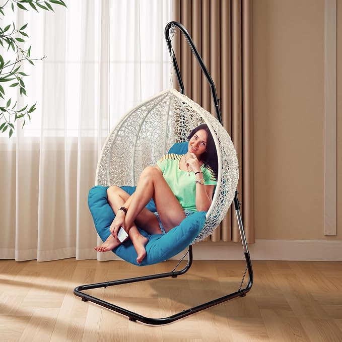 Sorbus Durable Hammock Chair Stand Hanging Chair Stand- Heavy Duty Steel - Image 3