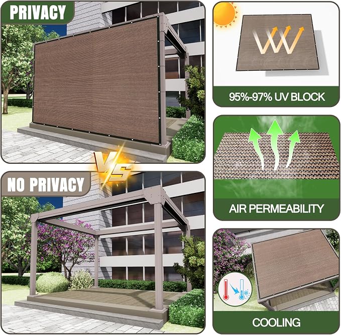 5'x 10' Pergola Shade Cover - Image 4
