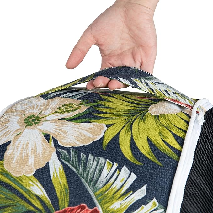 Magpie Fabrics Indoor/Outdoor Inflatable Stool Ottoman Pouf, Water Repellent - Image 6