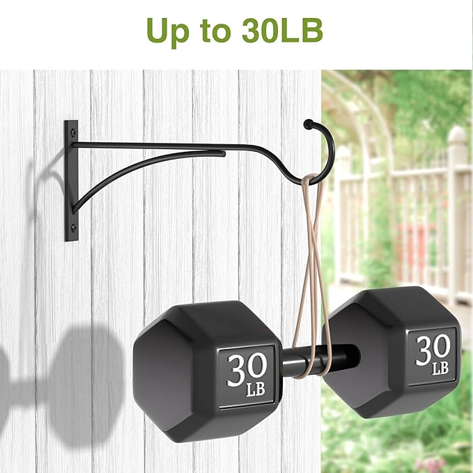 11 Inch Heavy Duty Plant Hangers Outdoor, Metal Plant Brackets - Image 5