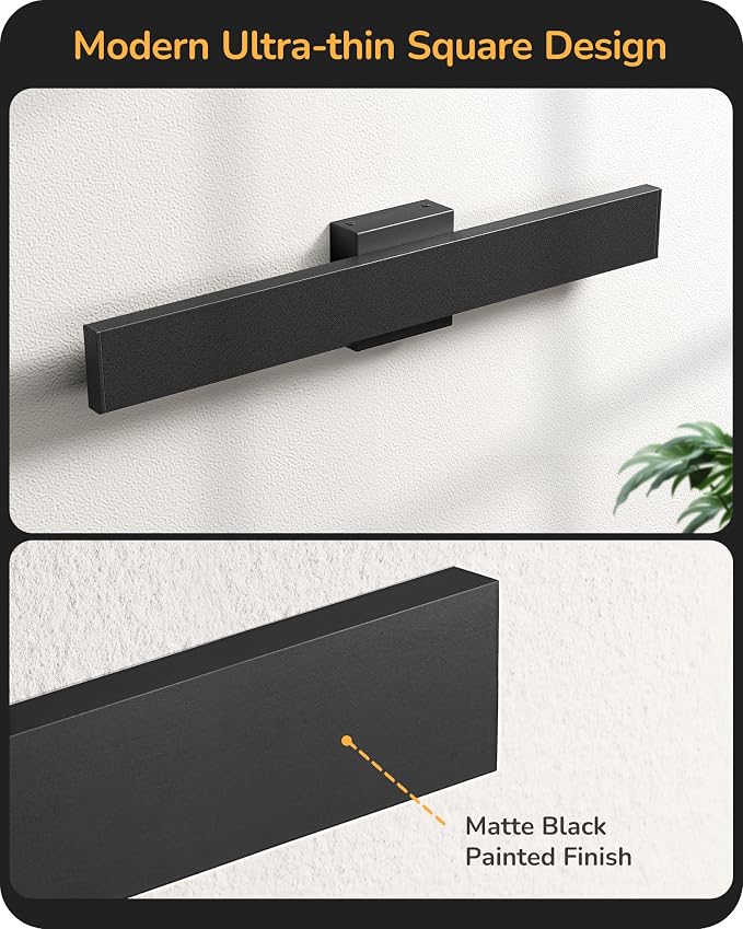 EDISHINE 23.6" Modern Outdoor Wall Lights, 3CCT & 10%-100% Dimmable, IP65 - Image 6