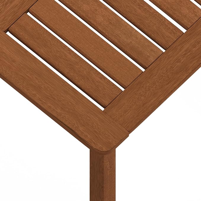 Furinno FG18006 Tioman Hardwood Patio Furniture Square Table - Image 8