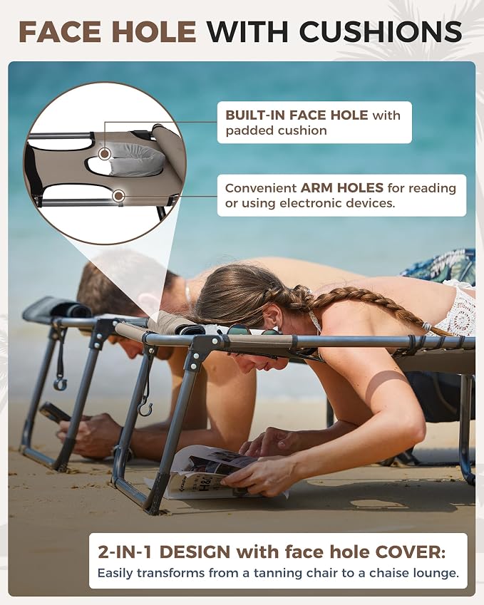 KingCamp 2 Pack Tanning Chair - Image 3