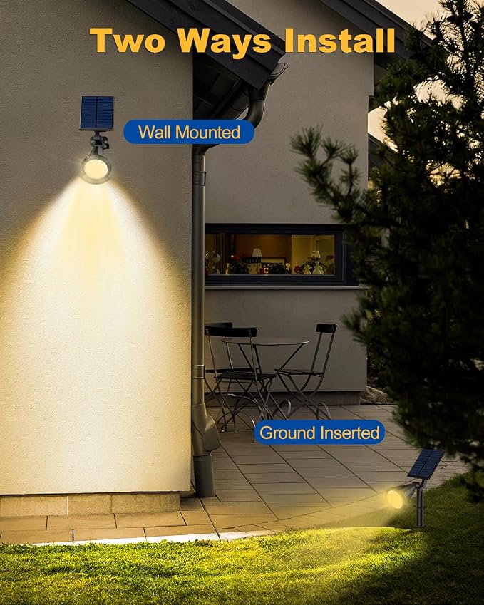 Solar Spot Lights Outdoor, 10 Pack Outdoor Solar Lights - Image 6