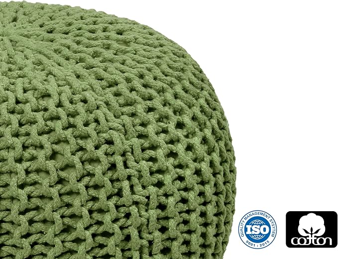 COTTON CRAFT Round Dori Pouf - Image 5
