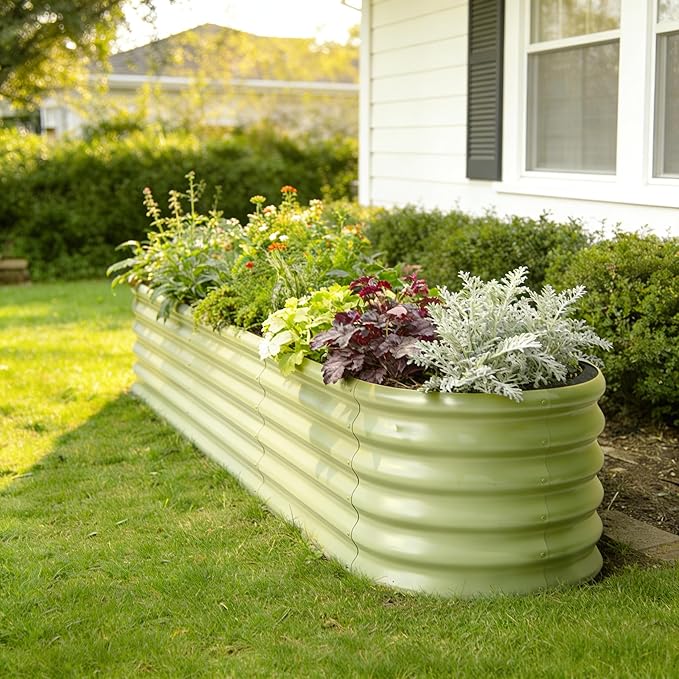 6-Pack Galvanized Raised Garden Bed 8x4x1.5 | 10x2x1.5 ft, Modular Raised - Image 8