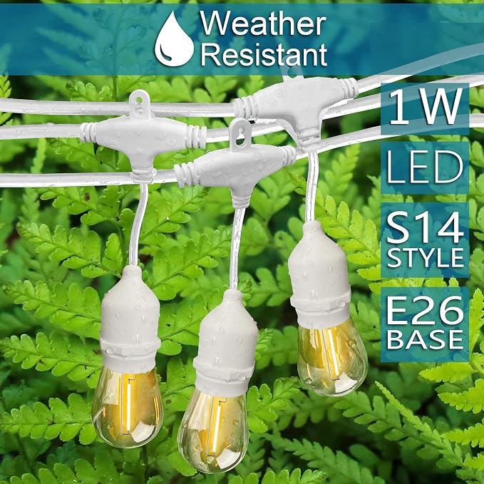 Banord Outdoor String Lights, 48FT Waterproof Patio Lights - Image 3