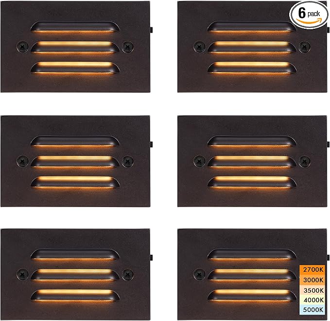CLOUDY BAY 5CCT 12V 4W Low Voltage LED Step Light by CLOUDYBAY