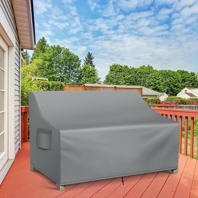WLEAFJ Patio Sofa Cover Waterproof, 3-Seater Outdoor Sofa, Heavy Duty Deep - Image 6