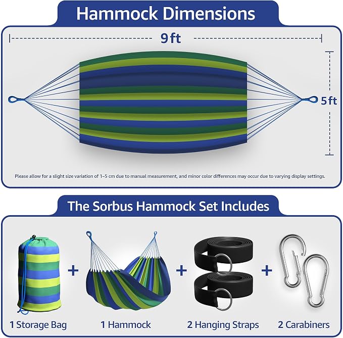 Sorbus Brazilian Double Hammock - Image 3