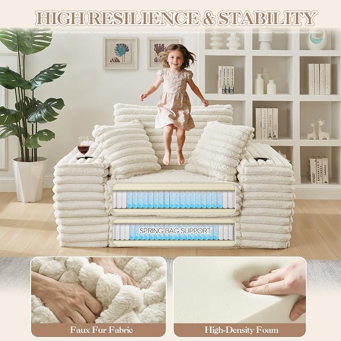 5-In-1 Oversized Chaise Lounge Chair Indoor - Image 3