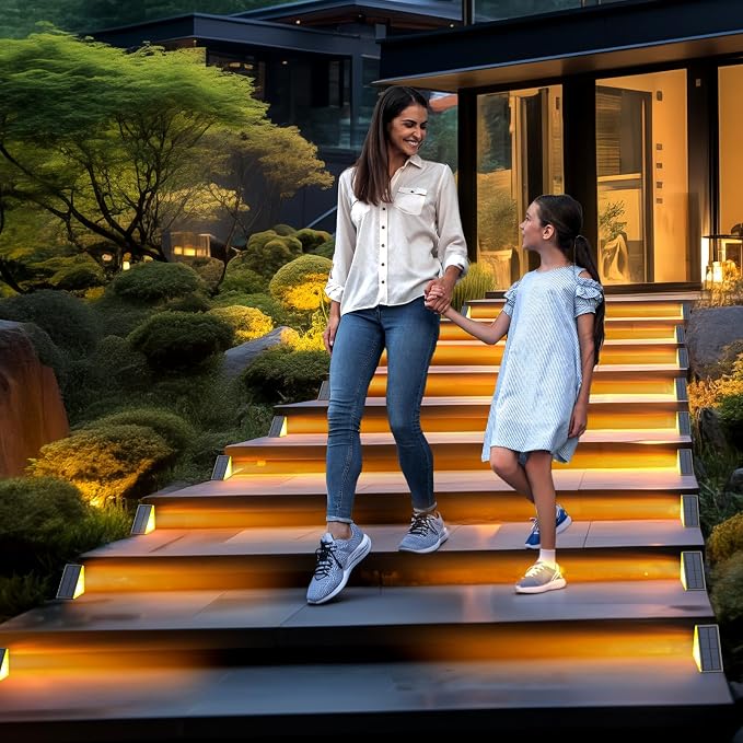 Solar Step Lights for Outside Waterproof IP67, Outdoor Stair Lights 12 Pack - Image 7