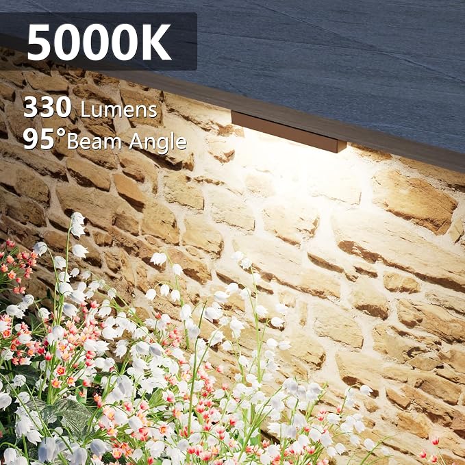 VOLISUN 24 Pack 7 Inch Retaining Wall Lights, Waterproof LED Hardscape Lighting - Image 2