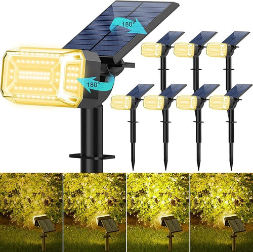 102 LEDs Solar Spot Lights Outdoor Waterproof IP65, Solar Spotlights, by KIPEINI